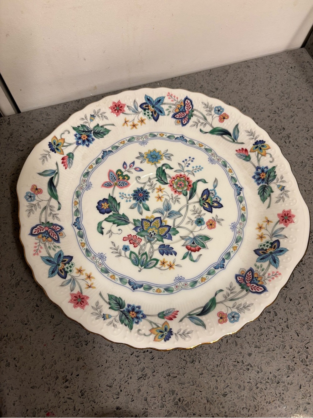 Andrea By Sadek Garden of India, Floral Porcelain Dinner Plate.